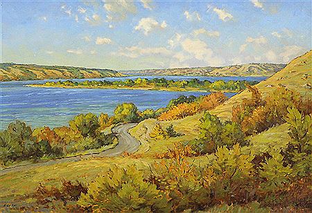 Sample artwork by Ernest Luthi (1906 - 1983), known for saskatchewan landscape scene painting - View similar artists and auction records