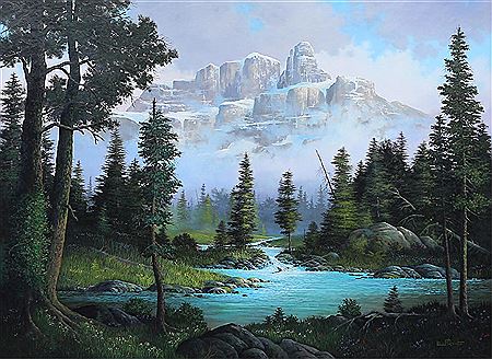 CASTLE MOUNTAIN by Roger Arndt - Auction record, sale price, and art valuation. Compare with similar artists and explore comparable artworks.