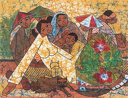 MARKET SCENE by Kwan Chin - Auction record, sale price, and art valuation. Compare with similar artists and explore comparable artworks.