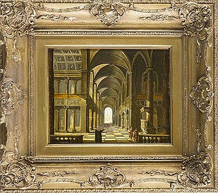 Imposing Renaissance church with Gothic choir by Friedrich Stocklin - Auction record, sale price, and art valuation. Compare with similar artists and explore comparable artworks.