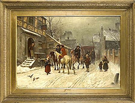 The wake of a court train in the style of the 17th century by Edmund Dittmann - Auction record, sale price, and art valuation. Compare with similar artists and explore comparable artworks.