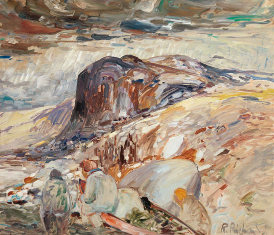Trappeurs by Rene Jean Richard - Auction record, sale price, and art valuation. Compare with similar artists and explore comparable artworks.