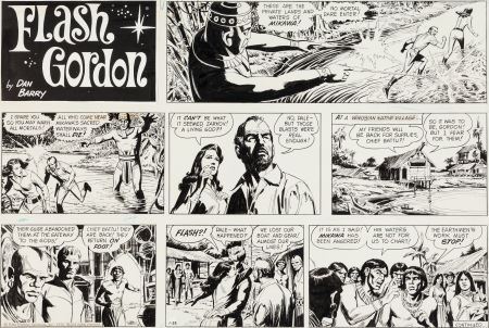 Dan Barry Flash Gordon Sunday Comic Strip Original Art Consecutive Group of 12 (King Features Syndicate, 1972) by Dan Barry - Auction record, sale price, and art valuation. Compare with similar artists and explore comparable artworks.