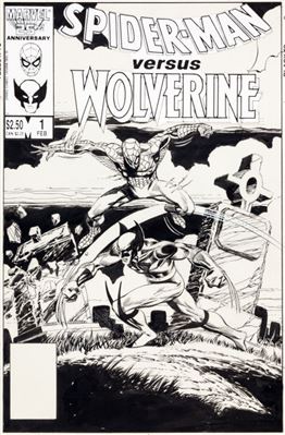 Mark Bright Spider-Man versus Wolverine #1 Cover Original Art (Marvel, 1987) by Mark Bright - Auction record, sale price, and art valuation. Compare with similar artists and explore comparable artworks.