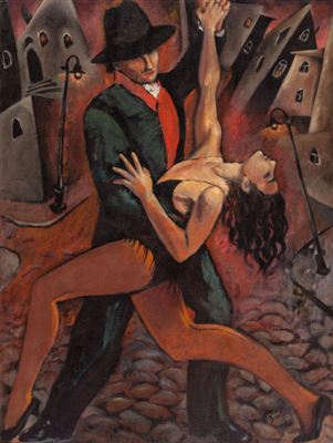 Tango by Eliaz Slonim - Auction record, sale price, and art valuation. Compare with similar artists and explore comparable artworks.