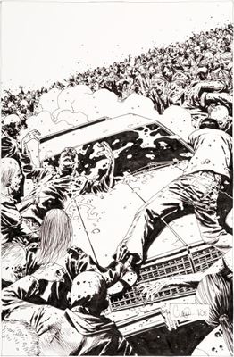 Charlie Adlard Walking Dead #59 Cover Original Art (Image, 2003)