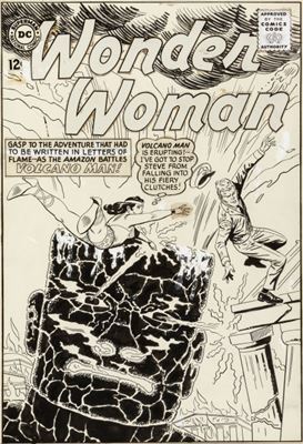 Ross Andru and Mike Esposito Wonder Woman #154 Cover Original Art (DC, 1965)