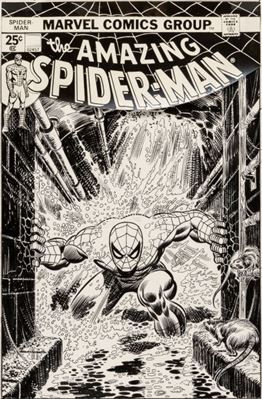 Gil Kane and John Romita Sr. Amazing Spider-Man #151 Cover Original Art (Marvel, 1975)
