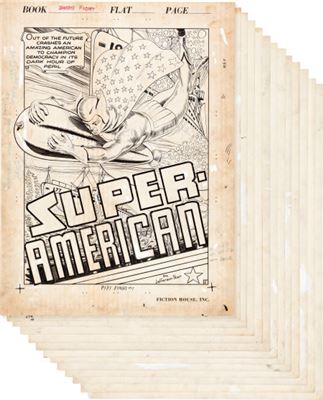 Dan Zolnerowich Fight Comics #17 Complete 14-Page Story Original Art (Fiction House, 1942)