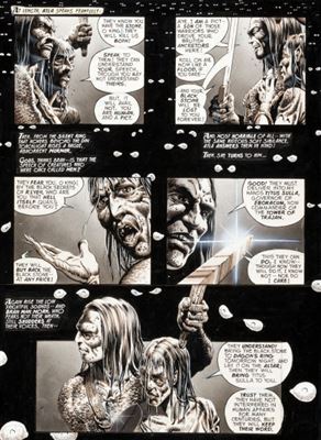 Tim Conrad Savage Sword of Conan #17 Bran Mak Morn Page 54 Original Art (Marvel, 1977)