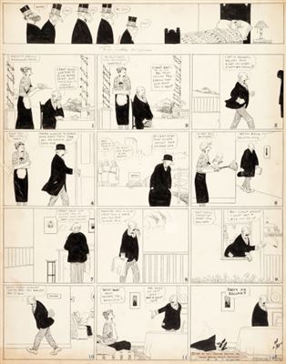 Sample artwork by Thomas Tad Dorgan (1877 - 1929), known for cartoonist, figure, landscape - View similar artists and auction records
