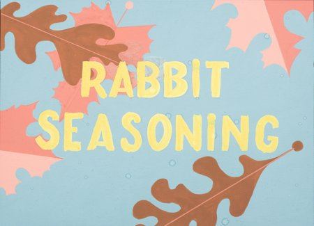 Rabbit Seasoning Title Color Concept Art (Warner Brothers, 1952)