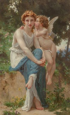 Sample artwork by Guillaume Seignac (1870 - 1924), known for idealized woman portrait, female nude painting - View similar artists and auction records