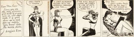 Milton Caniff Male Call Daily Comic Strip Miss Lace Original Art (Camp Newspaper Service, 1943) by Milton Caniff - Auction record, sale price, and art valuation. Compare with similar artists and explore comparable artworks.