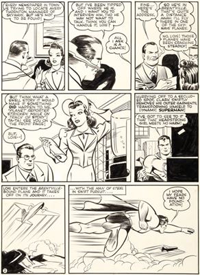 Joe Shuster Studio Action Comics #43 Story Page 2 Original Art (DC, 1941)