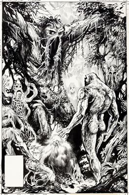 Stephen Bissette and John Totleben Swamp Thing #47 Cover Parliament of Trees Original Art (DC, 1986)