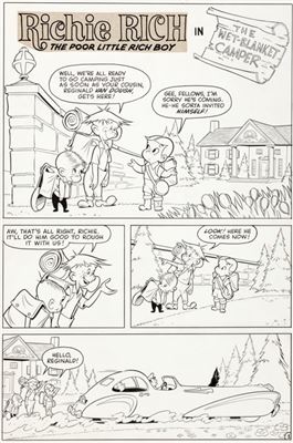 Steve Muffatti Little Dot #6 Richie Rich Complete 5-Page Story Original Art (Harvey, 1954) by Steve Muffatti - Auction record, sale price, and art valuation. Compare with similar artists and explore comparable artworks.