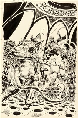 Frank Thorne Red Sonja #2 Cover Original Art (Marvel, 1977)