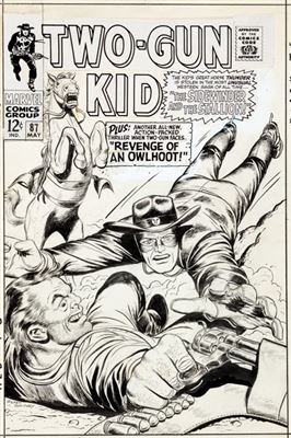 Sample artwork by Ogden Whitney (1918 - c. 1972), known for comic book art, illustration, aviator hero and superheroes - View similar artists and auction records