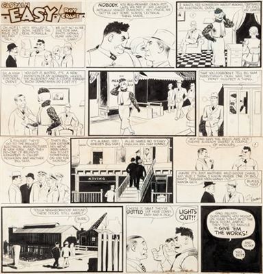 Roy Crane Captain Easy Sunday Comic Strip Original Art dated 10-11-36 (NEA Service, 1936)