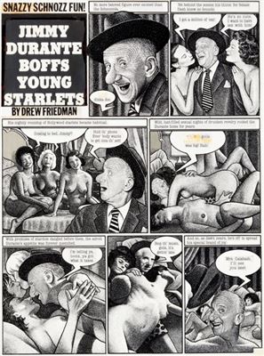 Drew Friedman National Lampoon Jimmy Durante Boffs Young Starlets 1-Page Story Original Art (NL Communications, 1984)