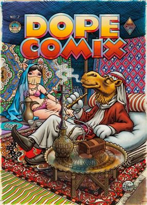 John Pound Dope Comix #2 Cover Painting Color Production Art Original Art (Kitchen Sink Press, 1978)
