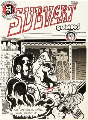 Spain Rodriguez Subvert Comics #1 Cover Original Art (Rip Off Press, 1970)