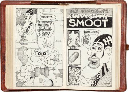 Skip Williamson - Complete Leather-Bound Sketchbook Original Art (c. 1970s) by Skip (Mervyn) Williamson - Auction record, sale price, and art valuation. Compare with similar artists and explore comparable artworks.
