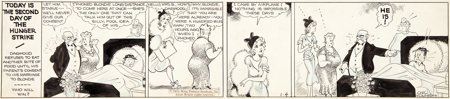 Chic Young Blondie Daily Comic Strip Original Art dated 1-4-33 (King Features Syndicate, 1933)