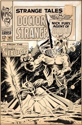 Dan Adkins Strange Tales #162 Doctor Strange Cover Original Art (Marvel, 1967)