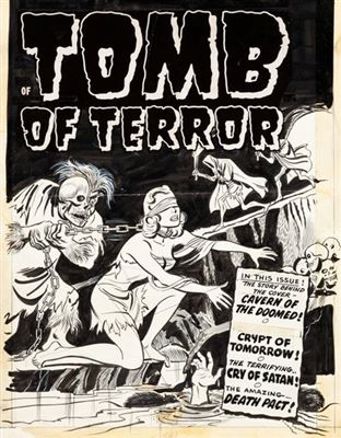 Al Avison Tomb of Terror #3 Cover Original Art (Harvey, 1952)