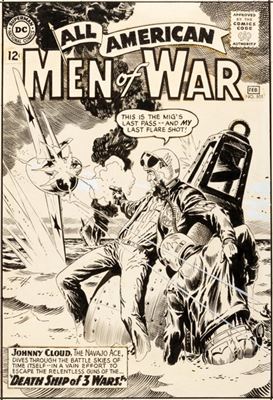Russ Heath All-American Men of War #101 Cover Original Art (DC, 1964) by Russ (Russell) DeHart Heath Jr - Auction record, sale price, and art valuation. Compare with similar artists and explore comparable artworks.