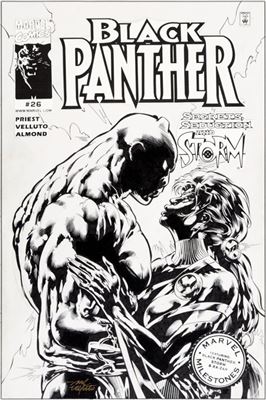 Sal Velluto and Bob Almond Black Panther #26 Original Art (Marvel, 2001) by Sal Velluto - Auction record, sale price, and art valuation. Compare with similar artists and explore comparable artworks.