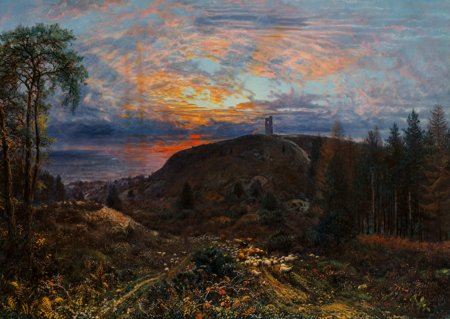 "Sheep and cattle before Leith Hill, Edinburgh"