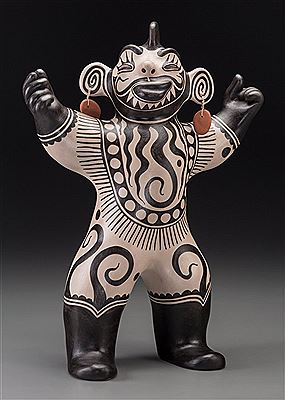 A Cochiti Polychrome Figure