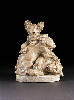 Drei spielende Löwenjungen by Anton Puchegger - Auction record, sale price, and art valuation. Compare with similar artists and explore comparable artworks.
