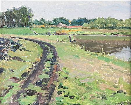 'At the pond near Zalesnoe' by Mikhail E Tkachev - Auction record, sale price, and art valuation. Compare with similar artists and explore comparable artworks.