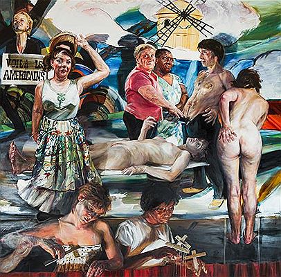 Sample artwork by Natalie Frank (Born 1980), known for painting - View similar artists and auction records