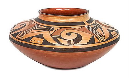 Hopi-Tewa Polychrome Seed Jar
