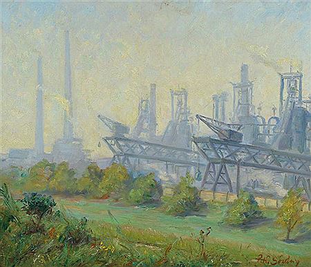 Industrie im Dunst
