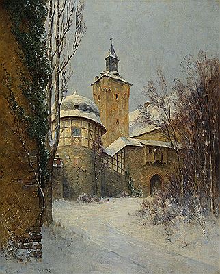 Ansicht aus Kronberg im Winter
