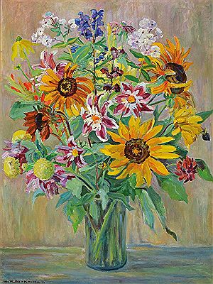 Still life withflowers by Otto Muller-Hartau - Auction record, sale price, and art valuation. Compare with similar artists and explore comparable artworks.