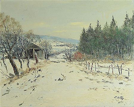 Winter in Westerwald by Carl Otto Fey - Auction record, sale price, and art valuation. Compare with similar artists and explore comparable artworks.