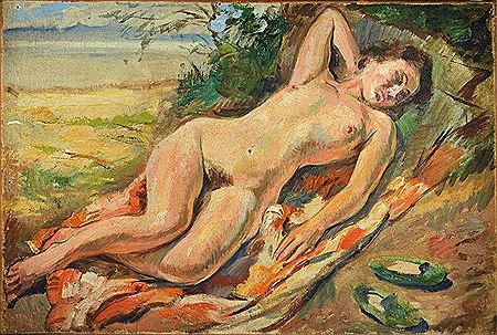 Reclining female nude