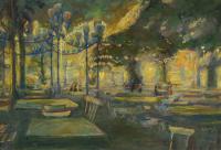 Biergarten in Licht getaucht by Peter Koch - Auction record, sale price, and art valuation. Compare with similar artists and explore comparable artworks.
