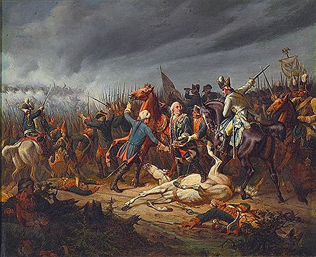 Schlacht bei Torgau mit Friedrich dem Großen