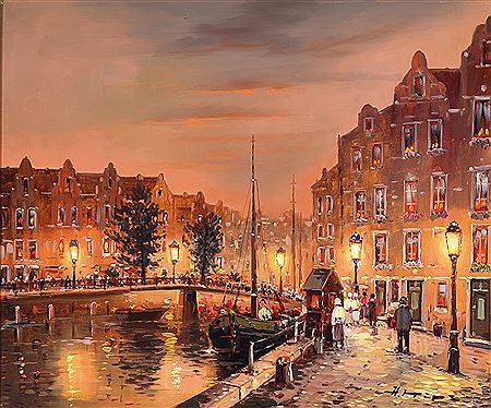 Abend in Amsterdam