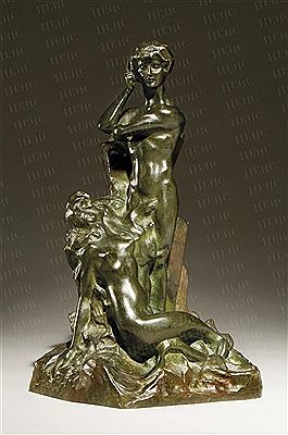The young man and siren by Serge Zelikson - Auction record, sale price, and art valuation. Compare with similar artists and explore comparable artworks.
