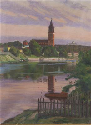 Untitled by Oskar Saxelin - Auction record, sale price, and art valuation. Compare with similar artists and explore comparable artworks.
