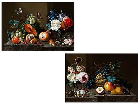 STILL LIFES WITH FRUIT, FLOWERS, BUTTERFLIES AND MICE (2)